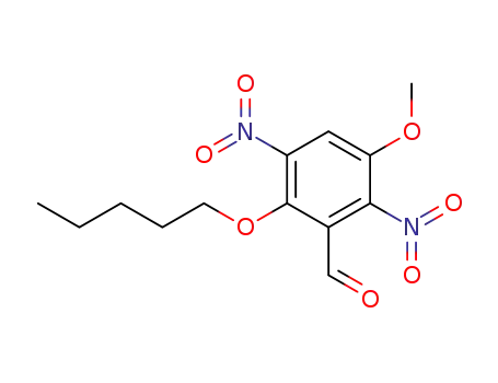 Molecular Structure of 619314-93-1 (3-Methoxy-2,5-dinitro-6-(pentyloxy)benzaldehyde)