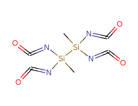 Molecular Structure of 131231-61-3 (1,2-dimethyltetracyanatodisilan)