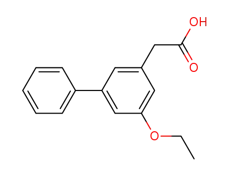 Molecular Structure of 61888-55-9 (5-Ethoxy-3-biphenylacetic acid)