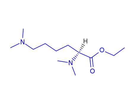 Molecular Structure of 55836-53-8 (Nα,Nα,Nε,Nε-Tetramethyl-L-lysine ethyl ester)