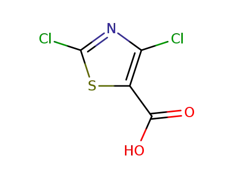 Molecular Structure of 62019-56-1 (5-Thiazolecarboxylic acid, 2,4-dichloro-)
