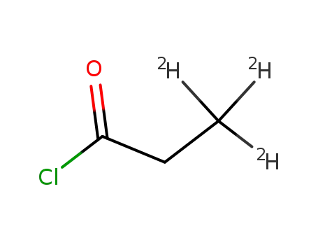 Molecular Structure of 75695-44-2 (PROPIONYL-3,3,3-D3 CHLORIDE)