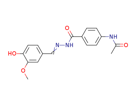 Benzoic acid,4-(acetylamino)-, 2-[(4-hydroxy-3-methoxyphenyl)methylene]hydrazide