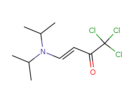 Molecular Structure of 78132-77-1 ((3E)-1,1,1-trichloro-4-(diisopropylamino)but-3-en-2-one)