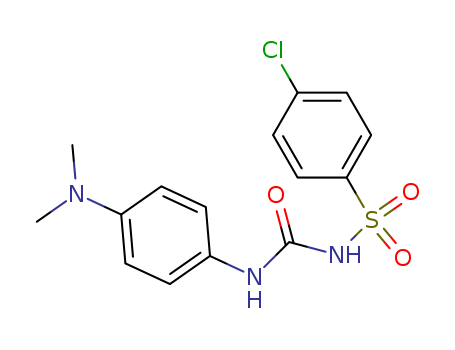 Benzenesulfonamide,4-chloro-N-[[[4-(dimethylamino)phenyl]amino]carbonyl]-