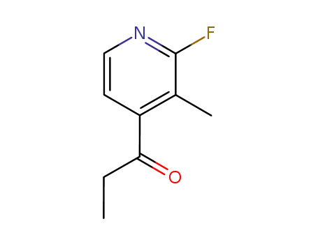 Molecular Structure of 185137-49-9 (1-Propanone, 1-(2-fluoro-3-methyl-4-pyridinyl)-)