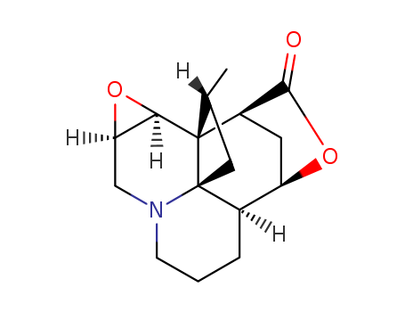 10b,10c-Ethano-1,4-methano-4H,9H-oxepino[3,4,5-ij]oxireno[b]quinolizin-2(1H)-one,hexahydro-12-methyl-, (1S,4R,4aS,9aR,10aS,10bS,10cS,12R)- (9CI) cas  559-49-9