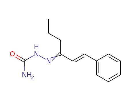 Molecular Structure of 5595-62-0 (1-Phenyl-1-hexen-3-one semicarbazone)