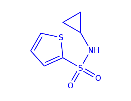 Molecular Structure of 618392-62-4 (Thiophene-2-sulfonic acid cyclopropylaMide)