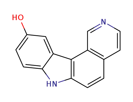 Molecular Structure of 62099-84-7 (7H-Pyrido[4,3-c]carbazol-10-ol)