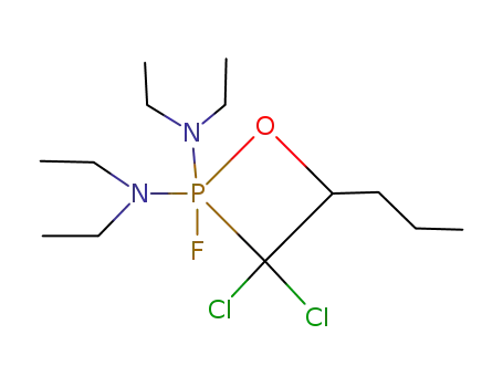 3,3-dichloro-2,2-bis(diethylamino)-2-fluoro-4-propyl-1,2λ<sup>5</sup>-oxaphosphetane