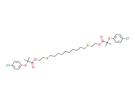 Propanoic acid,2-(4-chlorophenoxy)-2-methyl-, 1,10-decanediylbis(thio-2,1-ethanediyl) ester(9CI)