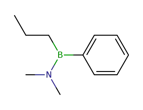 Molecular Structure of 55976-16-4 (Propyl(dimethylamino)phenylborane)
