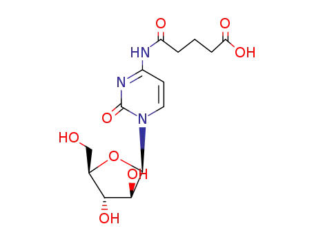 Molecular Structure of 55726-38-0 (N(4)-(4-carboxybutyryl)-1-beta-arabinofuranosylcytosine)