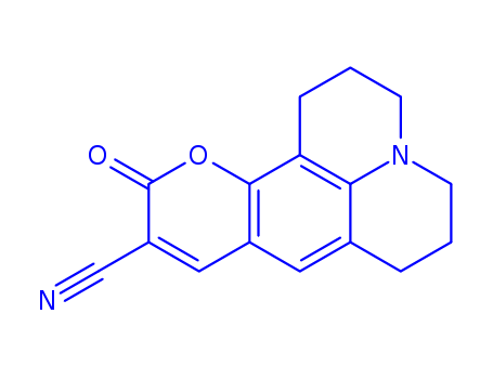 2,3,6,7-tetrahydro-11-oxo-1H,5H,11H-[1]benzopyrano[6,7,8-ij]quinolizine-10-carbonitrile