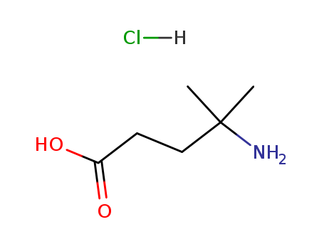 Pentanoic acid, 4-amino-4-methyl-, hydrochloride (1:1)