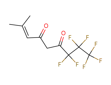 Molecular Structure of 559-99-9 (7,7,8,8,9,9,9-heptafluoro-2-methyl-non-2-ene-4,6-dione)