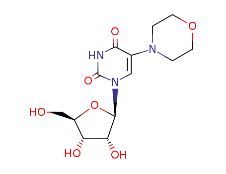Molecular Structure of 55806-51-4 (5-(morpholin-4-yl)-1-pentofuranosylpyrimidine-2,4(1H,3H)-dione)