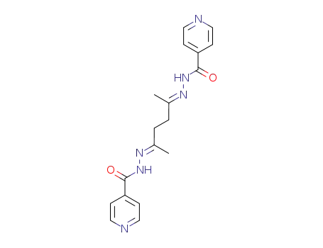 Molecular Structure of 99020-93-6 (hexane-2,5-dione-bis-isonicotinoylhydrazone)