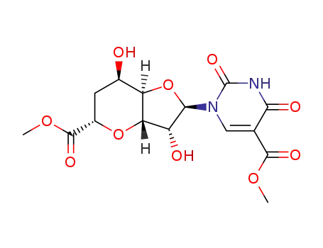 methyl 3,7-anhydro-1,6-dideoxy-1-<3,4-dihydro-5-(methoxycarbonyl)-2,4-dioxo-1(2H)-pyrimidinyl>-L-glycero-β-D-allo-octofuranuronate