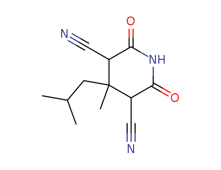 3,5-Piperidinedicarbonitrile,4-methyl-4-(2-methylpropyl)-2,6-dioxo- cas  61871-02-1