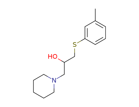 1-Piperidineethanol, a-[[(3-methylphenyl)thio]methyl]-