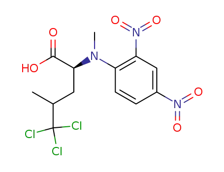 (S)-5,5,5-Trichloro-2-[(2,4-dinitro-phenyl)-methyl-amino]-4-methyl-pentanoic acid