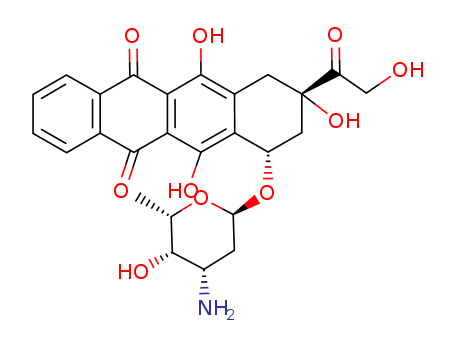 5,12-Naphthacenedione,7-[(3-amino-2,3,6-trideoxy-a-L-lyxo-hexopyranosyl)oxy]-7,8,9,10-tetrahydro-6,9,11-trihydroxy-9-(2-hydroxyacetyl)-,(7S,9S)-