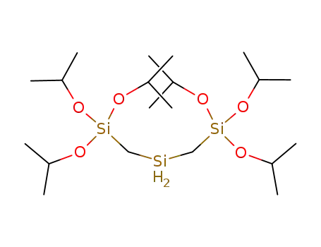Molecular Structure of 1469432-28-7 (1,1,1,5,5,5-hexaisopropoxy-1,3,5-trisilapentane)