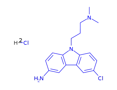 3-Amino-6-chloro-N,N-dimethyl-9H-carbazole-9-propylamine dihydrochloride