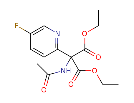 diethyl (5-fluoro-2-pyridyl)-2-acetamidomalonate