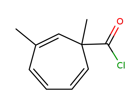 2,4,6-Cycloheptatriene-1-carbonyl chloride, 1,3-dimethyl- (9CI)