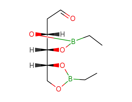 2-Desoxy-3,4:5,6-di-O-(ethylborandiyl)-aldehydo-D-arabino-hexose
