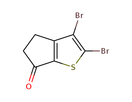 2,3-Dibromo-4,5-dihydro-cyclopenta[b]thiophen-6-one