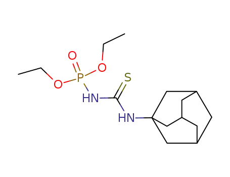 Molecular Structure of 56252-47-2 (diethyl (tricyclo[3.3.1.1~3,7~]dec-1-ylcarbamothioyl)amidophosphate)