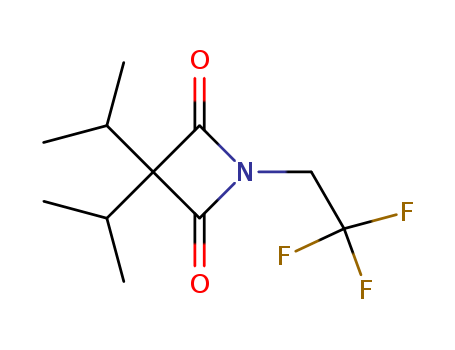 2,4-AZETIDINEDIONE,3,3-BIS(ISOPROPYL)-1-(2,2,2-TRIFLUOROETHYL)-
