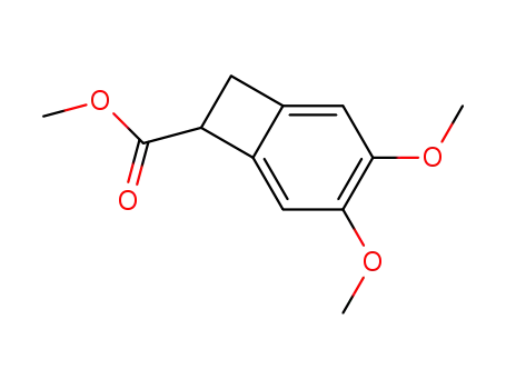 Molecular Structure of 1206230-25-2 (Methyl (R,S)-3,4-dimethoxybicyclo[4.2.0]octa-1,3,5-triene-7-carboxylate)