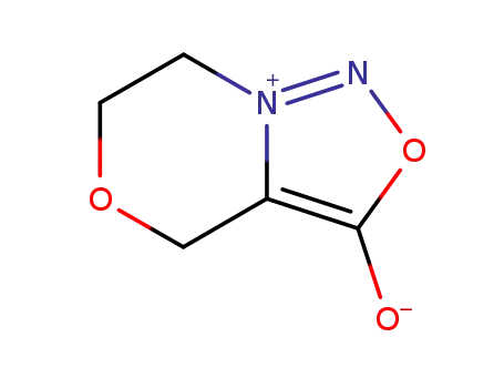 Molecular Structure of 623565-56-0 (3-oxo-6,7-dihydro-3H-[1,2,3]oxadiazolo[4,3-c][1,4]oxazine-8(4H)ylium-3a-ide)