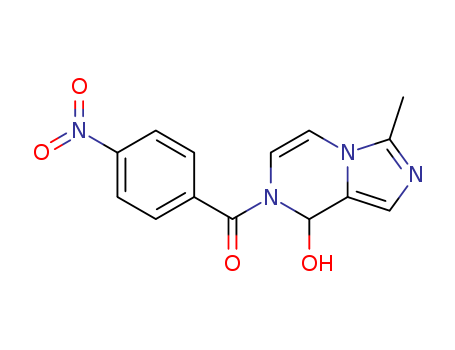 Methanone,(8-hydroxy-3-methylimidazo[1,5-a]pyrazin-7(8H)-yl)(4-nitrophenyl)- cas  56468-16-7
