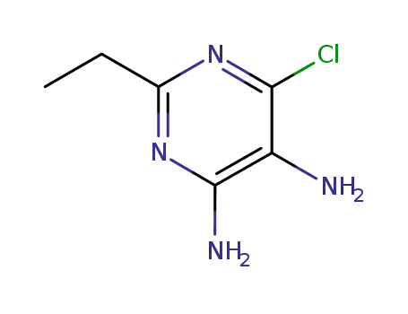 Molecular Structure of 6237-97-4 (6-chloro-2-ethylpyrimidine-4,5-diamine)