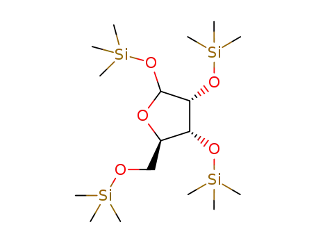 Molecular Structure of 56271-69-3 (1-O,2-O,3-O,5-O-Tetrakis(trimethylsilyl)-D-ribofuranose)
