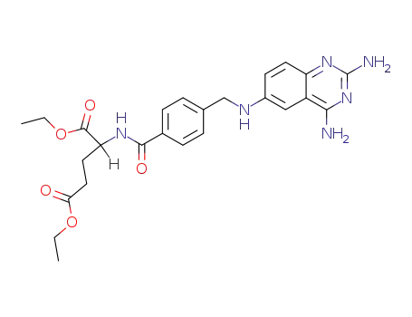 Molecular Structure of 56239-20-4 (diethyl N-(4-{[(2,4-diaminoquinazolin-6-yl)amino]methyl}benzoyl)glutamate)