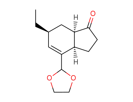 (3aR,6S,7aR)-4-[1,3]Dioxolan-2-yl-6-ethyl-2,3,3a,6,7,7a-hexahydro-inden-1-one