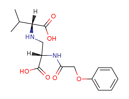 Valine, N-[2-carboxy-2-(2-phenoxyacetamido)ethyl]-(6CI,8CI)