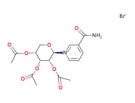 3-Carbamoyl-1-(2,3,4-tri-O-acetylpentopyranosyl)pyridin-1-ium bromide