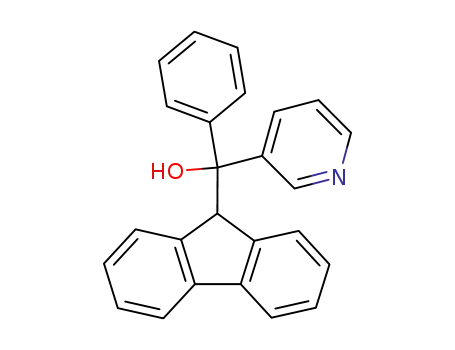 Molecular Structure of 56501-90-7 (3-Pyridinemethanol, alpha-9H-fluoren-9-yl-alpha-phenyl-)