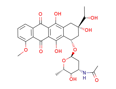 Molecular Structure of 99296-47-6 (N-acetyl-13-dihydrodaunomycin)