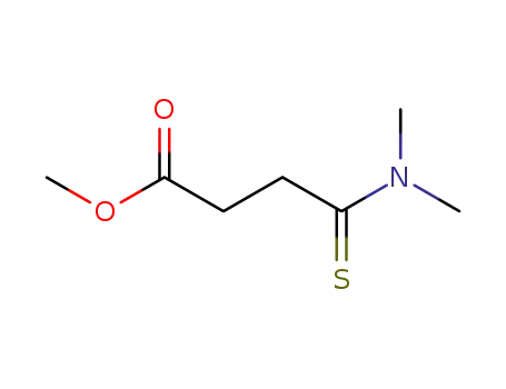 Molecular Structure of 73199-96-9 (Butanoic  acid,  4-(dimethylamino)-4-thioxo-,  methyl  ester)