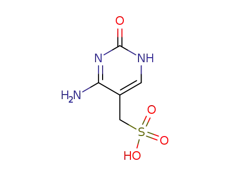 Molecular Structure of 62374-22-5 ((6-amino-2-oxo-1,2-dihydropyrimidin-5-yl)methanesulfonic acid)