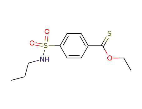Molecular Structure of 56236-79-4 (O-ethyl 4-(propylsulfamoyl)benzenecarbothioate)